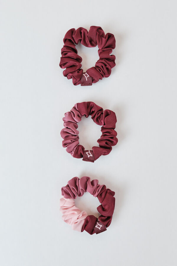 Dash and Stars Pink 3-pack hair ties pink