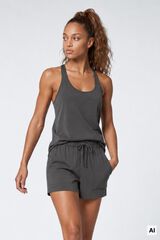 Dash and Stars Grey sleeveless T-shirt grey
