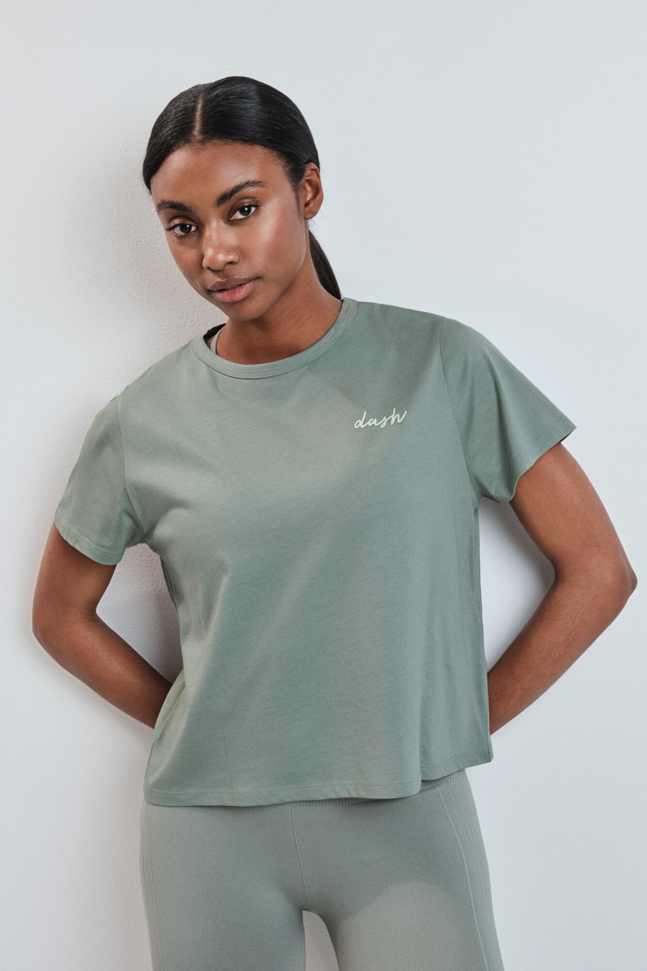 Dash and Stars Green extra soft short sleeve T-shirt