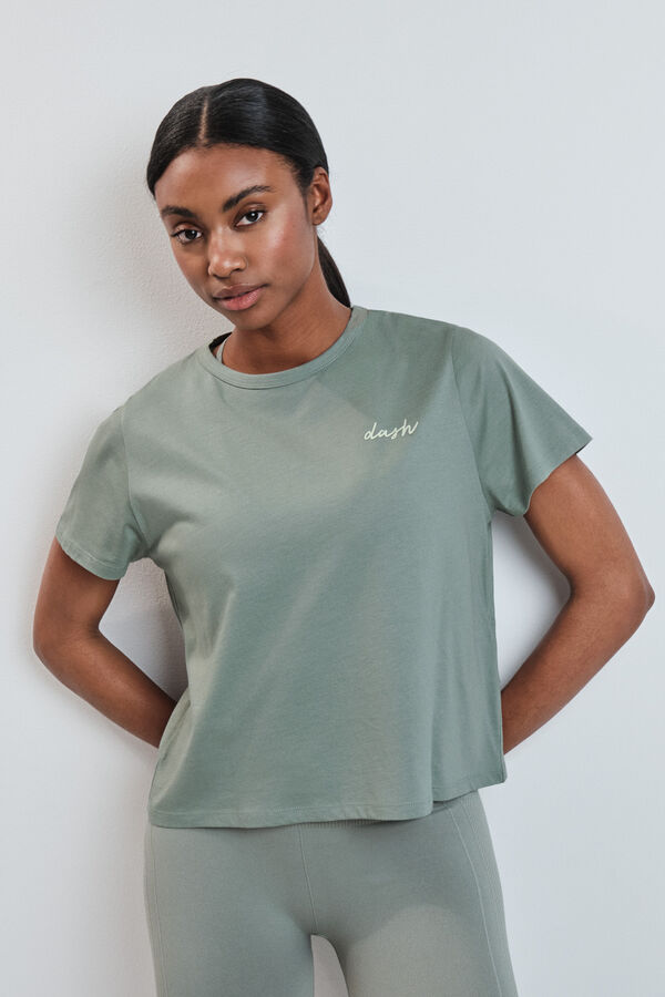 Dash and Stars T-shirt &agrave; manches courtes extra doux vert vert