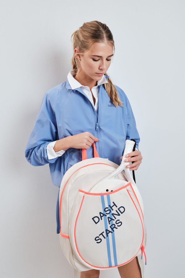 Dash and Stars Blue windbreaker bomber jacket blue