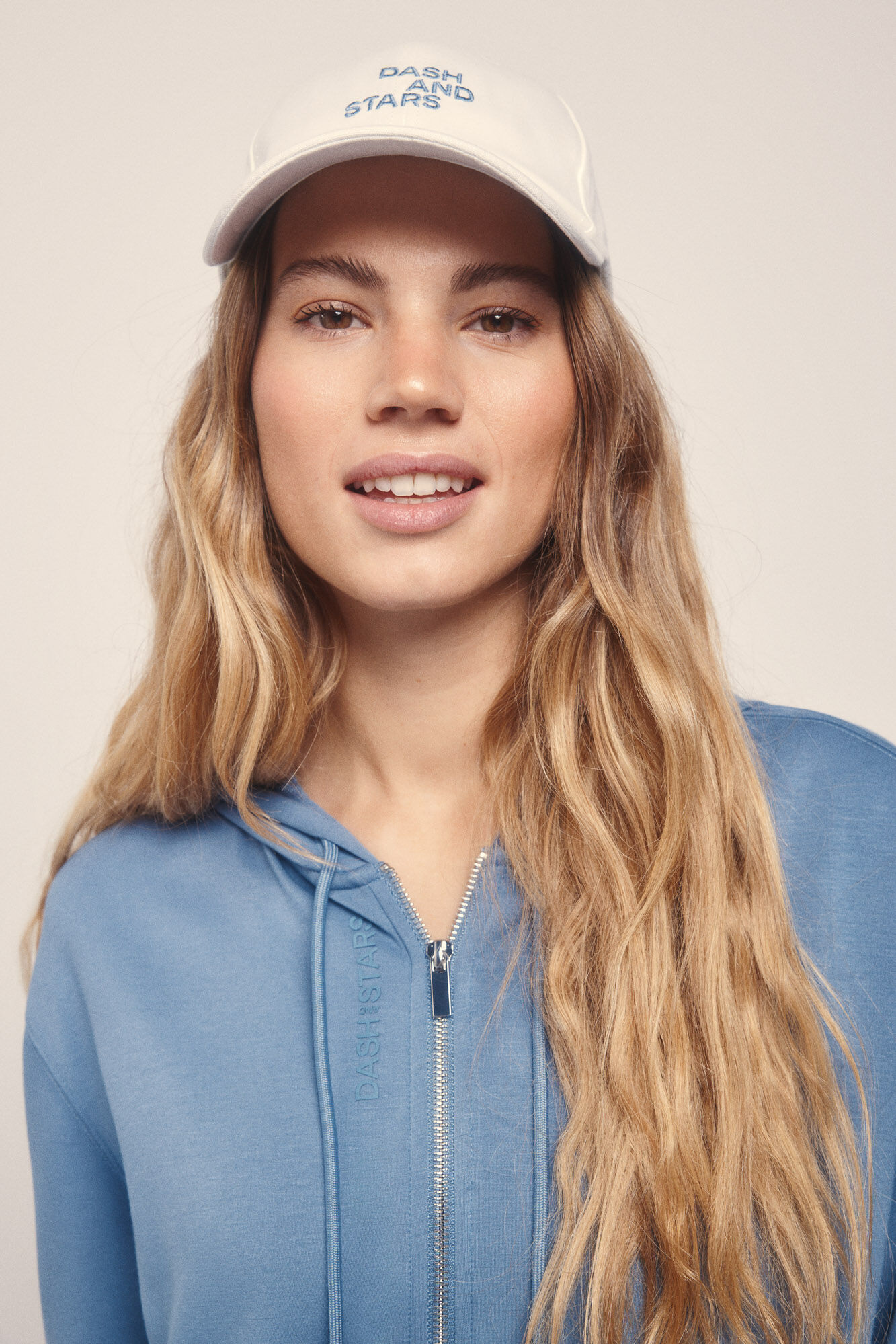 Dash and Stars Blue soft touch modal jacket