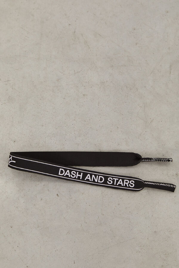 Dash and Stars Black neoprene glasses strap black