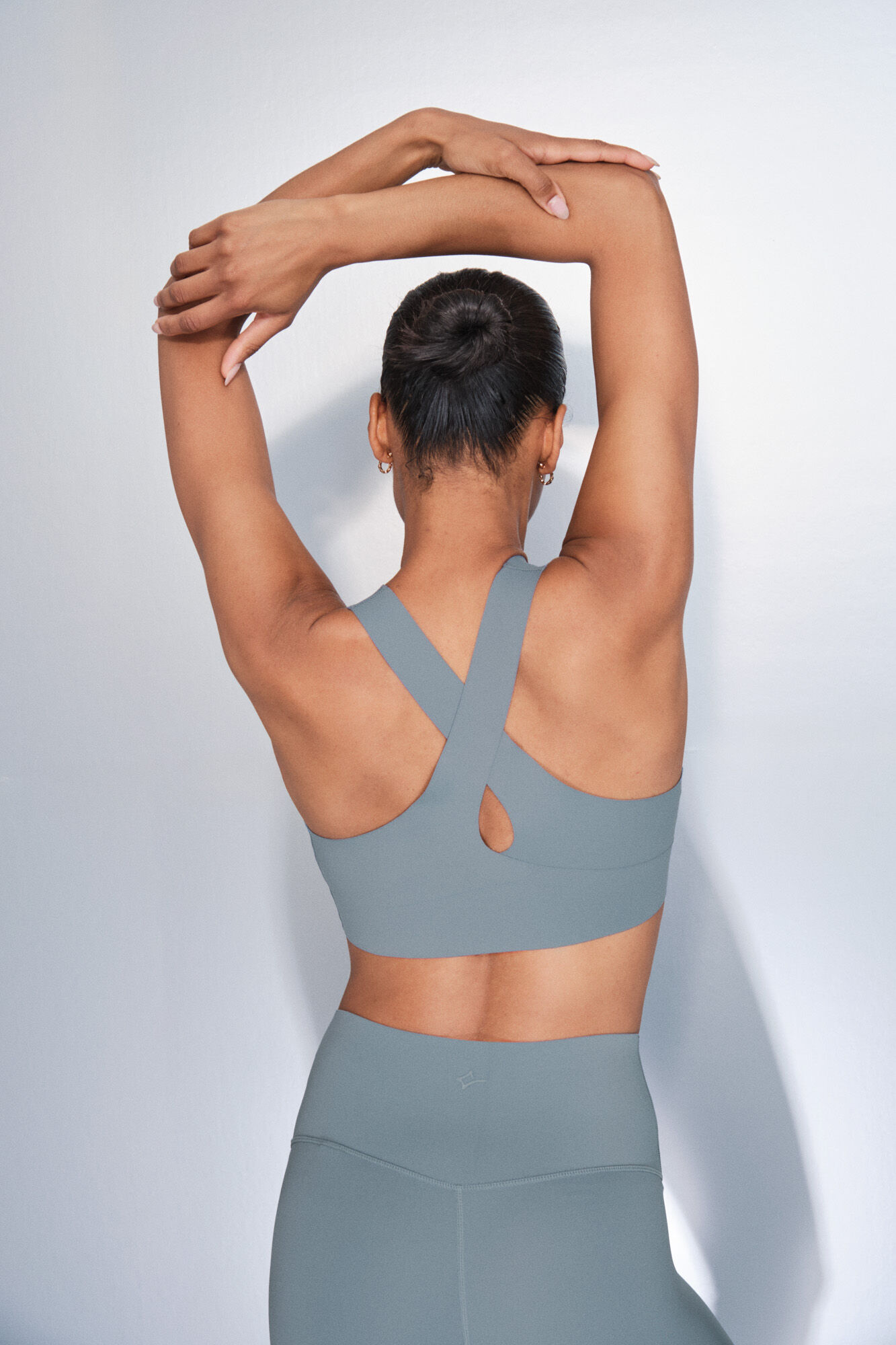 Dash and Stars Blue COMPRESSIVE sports bra