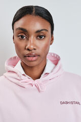 Dash and Stars Roze pamučni duks od pli&scaron;a pink