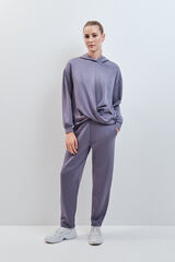 Dash and Stars Blue soft touch jogger long trousers blue
