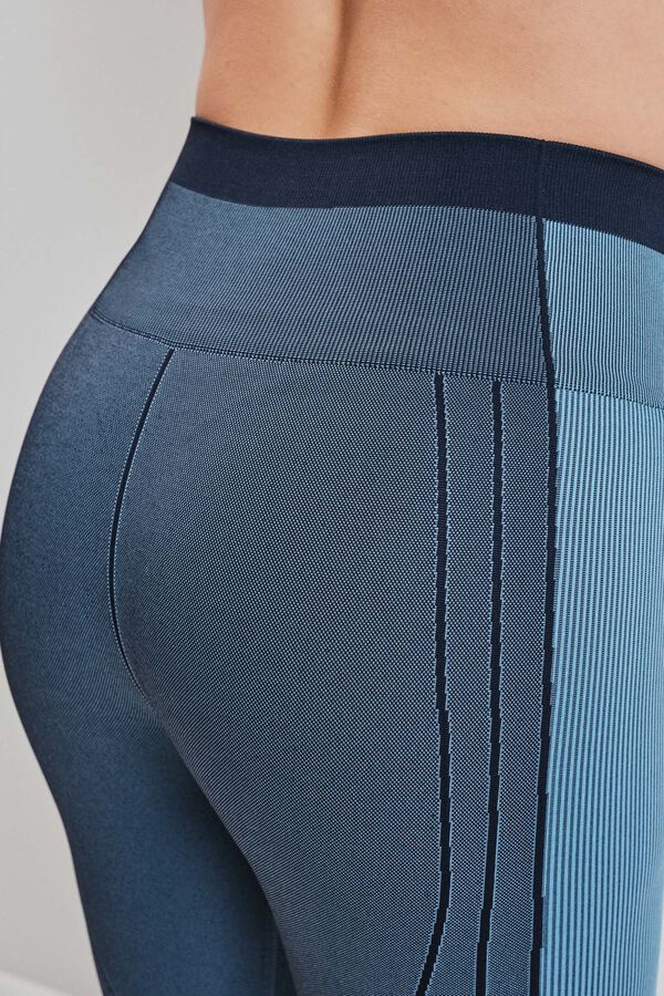 Dash and Stars Leggings SEAMLESS COMFORT crop azul azul