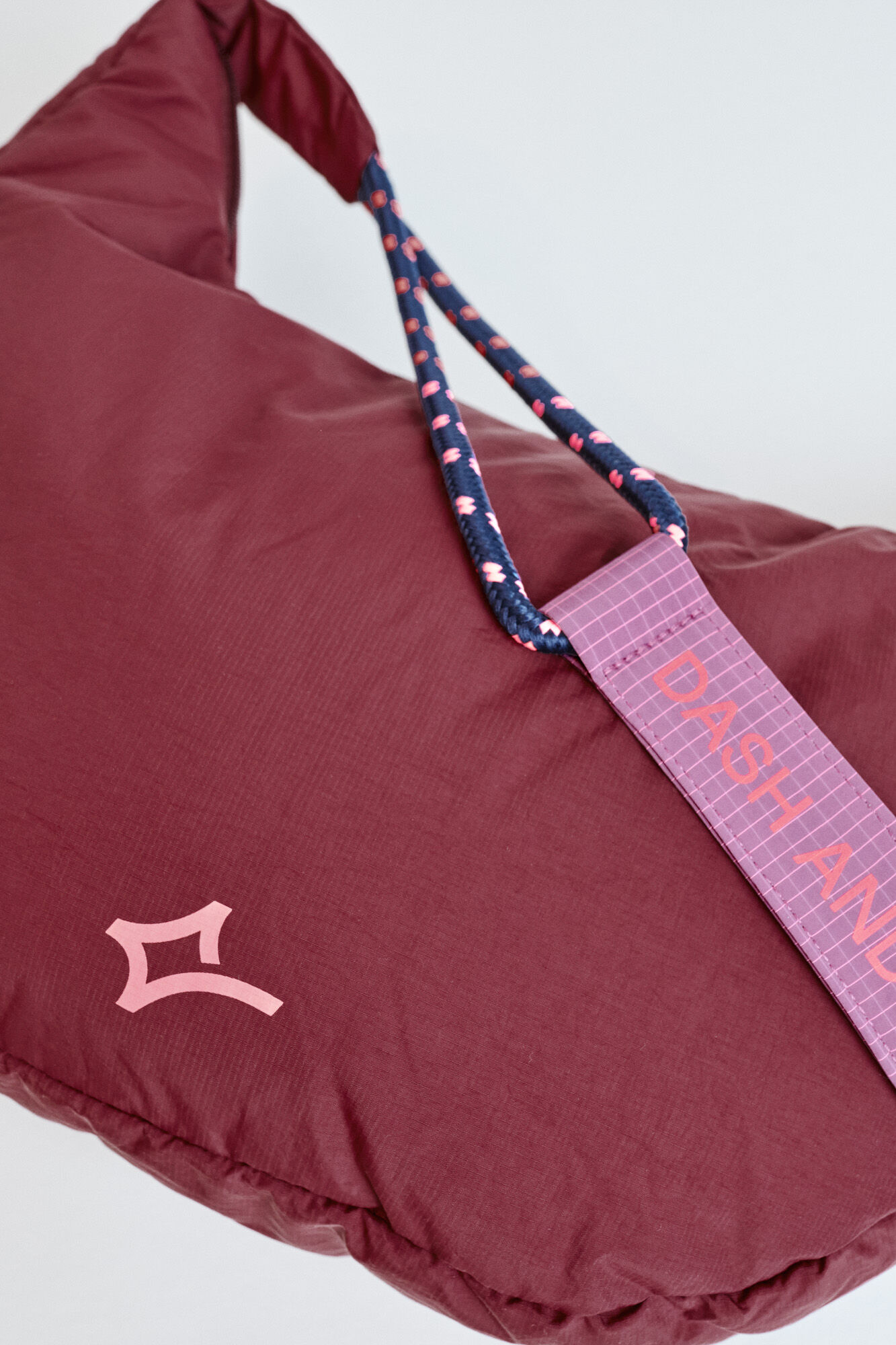 Dash and Stars Nylon quilted crossbody bag