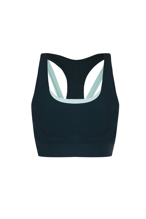 Dash and Stars Green sports bra 4D STRETCH green