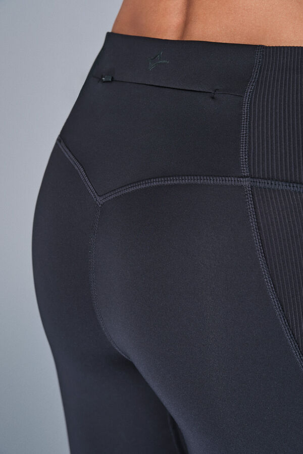 Dash and Stars Legging court noir 4D STRETCH noir