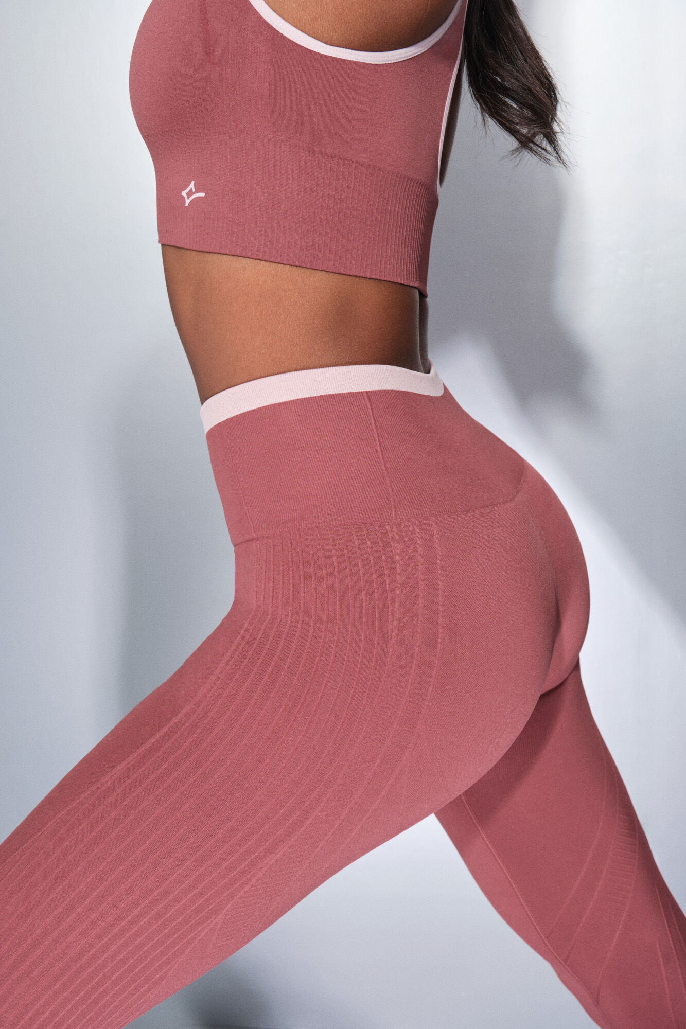 Dash and Stars SEAMLESS COMFORT pink long leggings