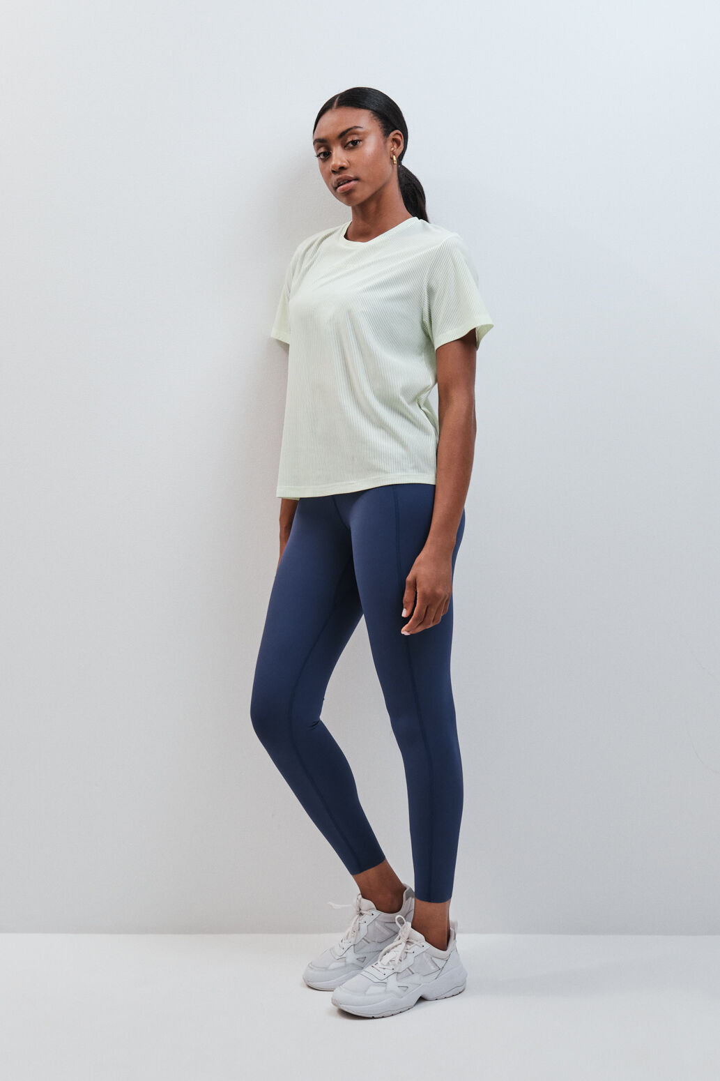 Dash and Stars Blue long COMPRESSIVE leggings