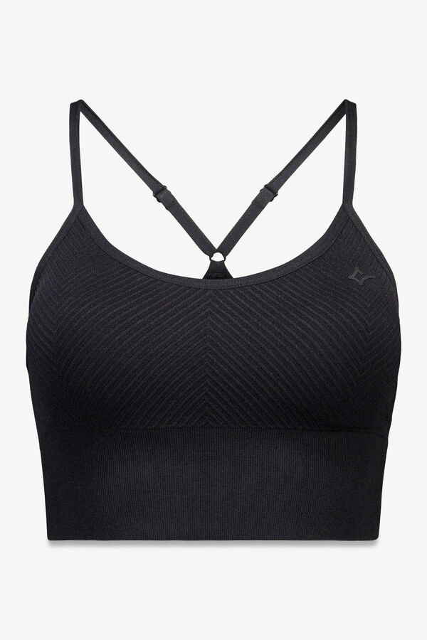 Dash and Stars SEAMLESS COMFORT black sports bra black