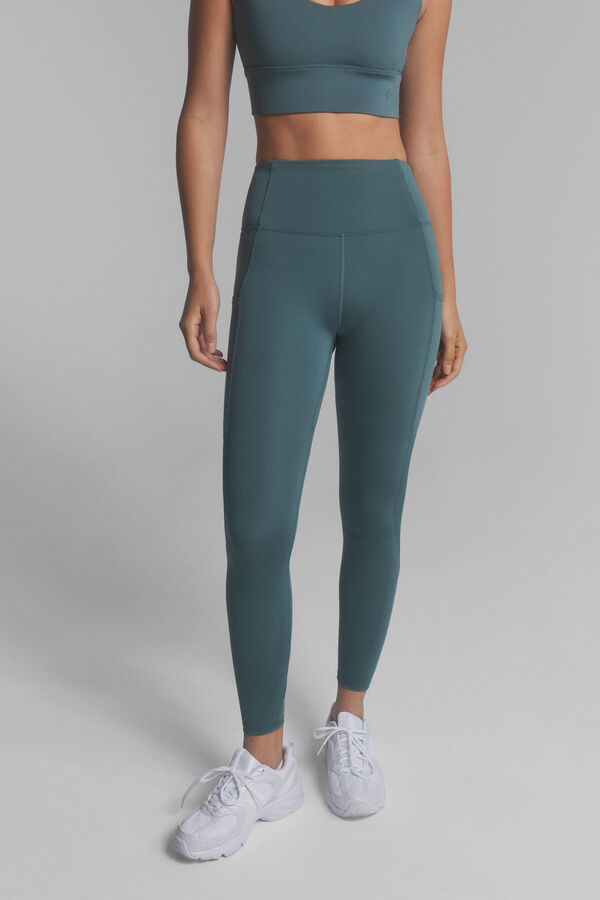 Dash and Stars Leggings 4D STRETCH cheville vert vert