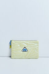 Dash and Stars Yellow metallic small vanity case printed