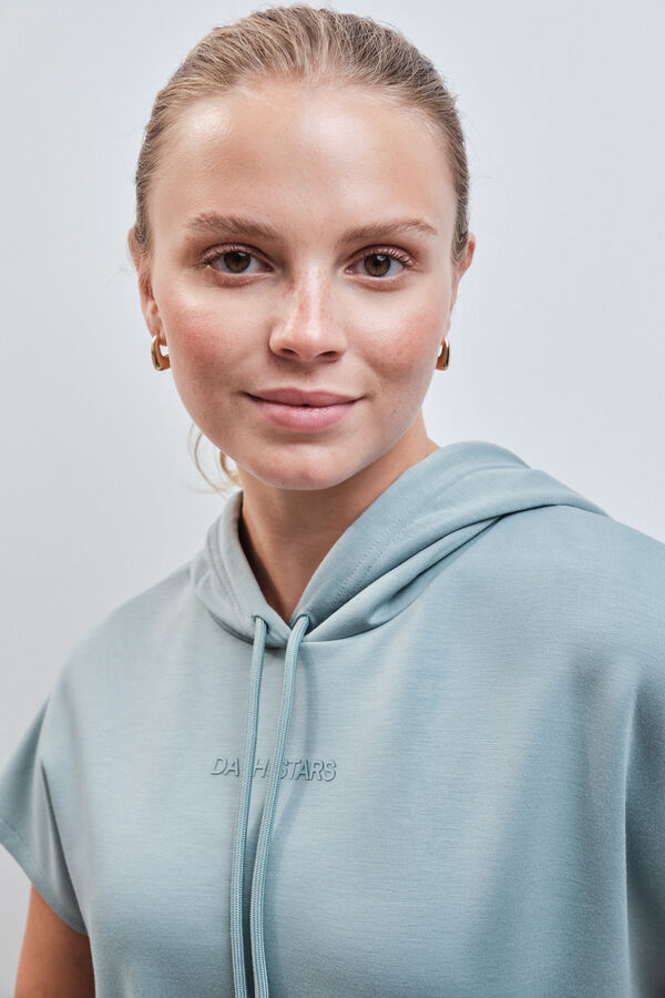 Dash and Stars Zelena dukserica bez rukava sa kapuljačom green