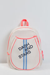 Dash and Stars White padel backpack white