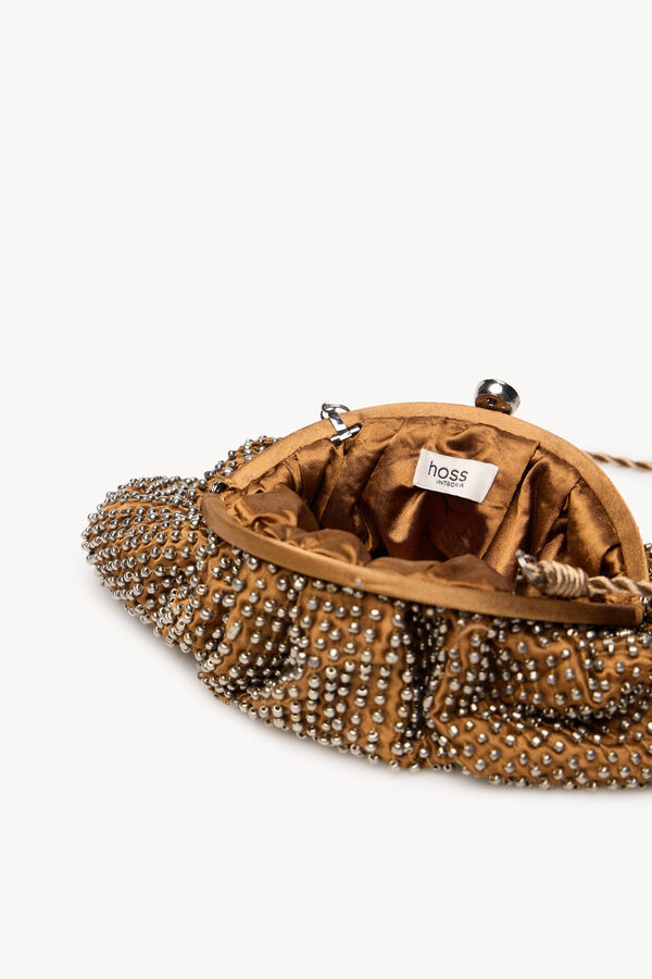 Hoss Intropia Nelsa. Beaded clutch bag Gold