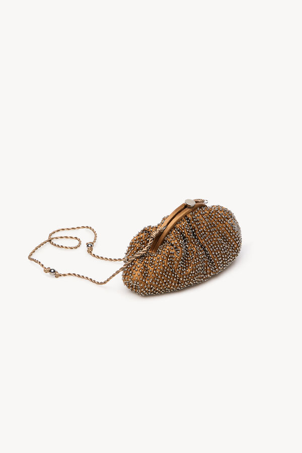 Hoss Intropia Nelsa. Beaded clutch bag Gold