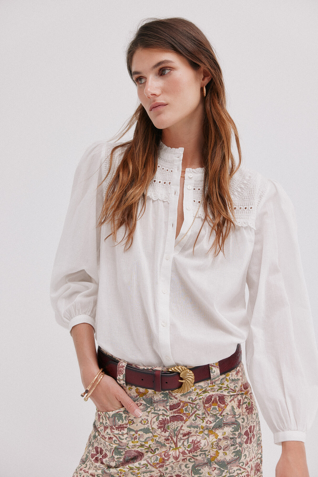 Hoss Intropia C&eacute;cile. Blusa bordada