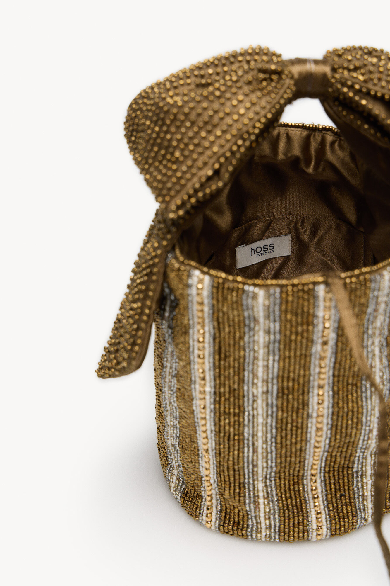 Hoss Intropia Nelsa. Bolso abalorios lazo