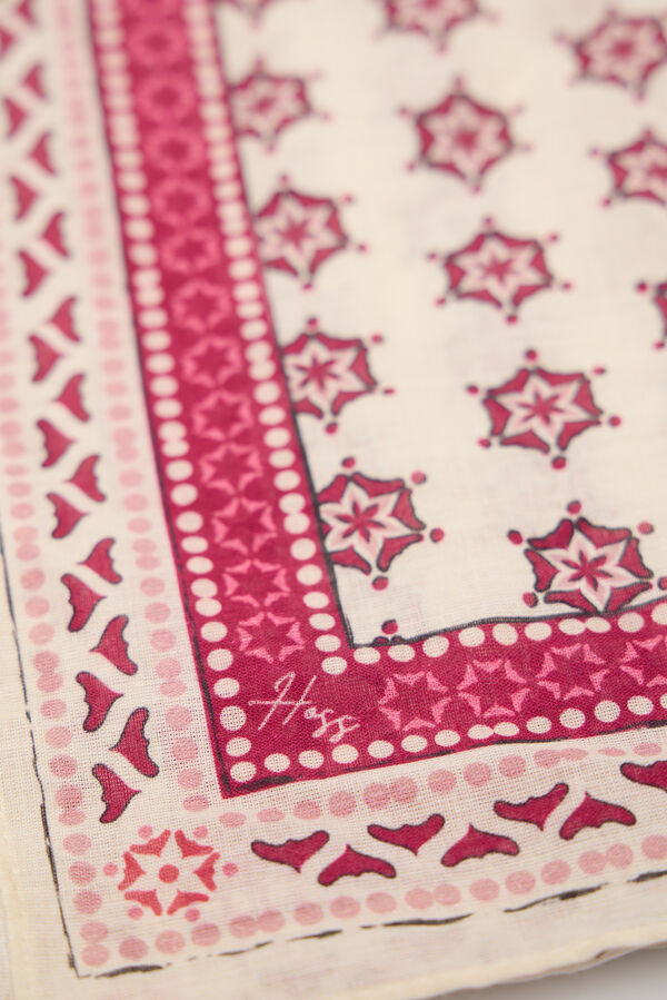 Hoss Intropia Miranda. Cachecol bandana estampado Vermelho