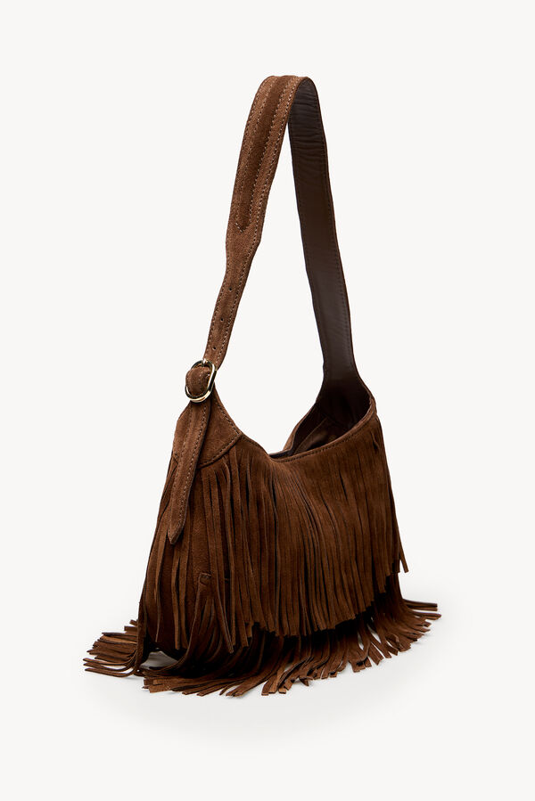 Hoss Intropia Noelia. Bolso flecos Brown