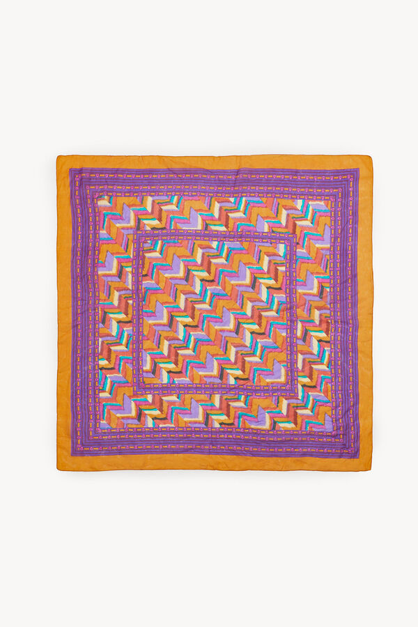 Hoss Intropia Paloma Fular de seda estampado Multicolor