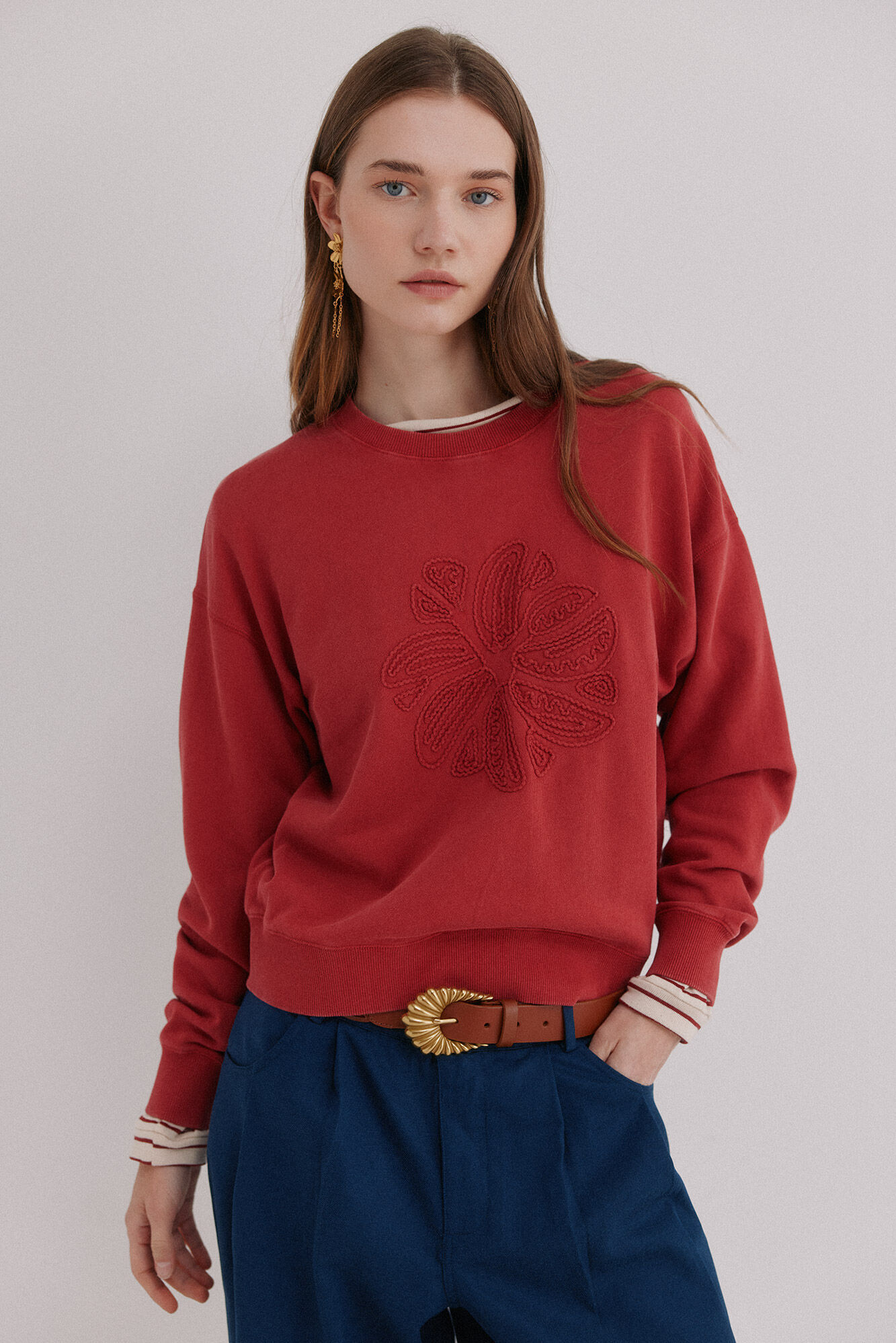 Hoss Intropia Menc&iacute;a. Sudadera lavada