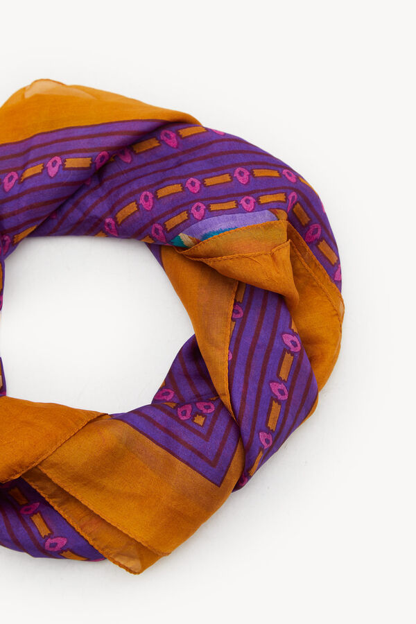 Hoss Intropia Paloma Fular de seda estampado Multicolor