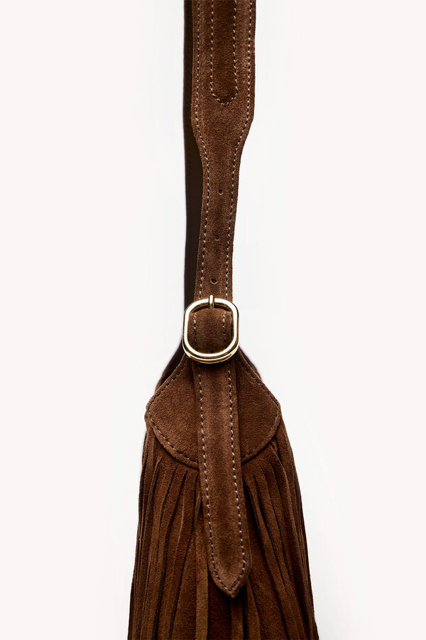 Hoss Intropia Noelia. Bolso flecos Brown