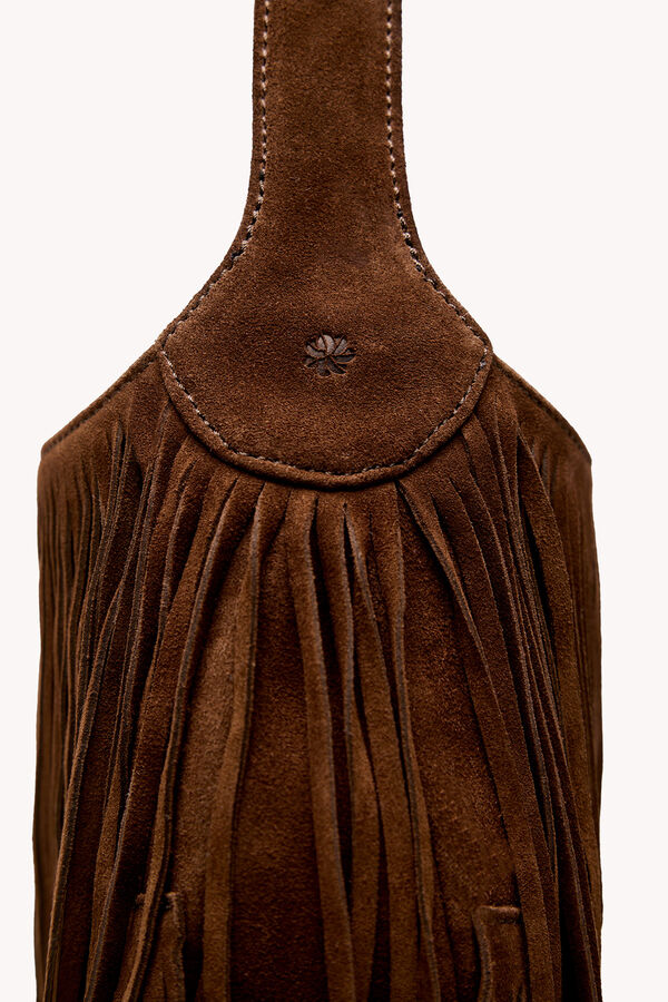 Hoss Intropia Noelia. Bolso flecos Brown