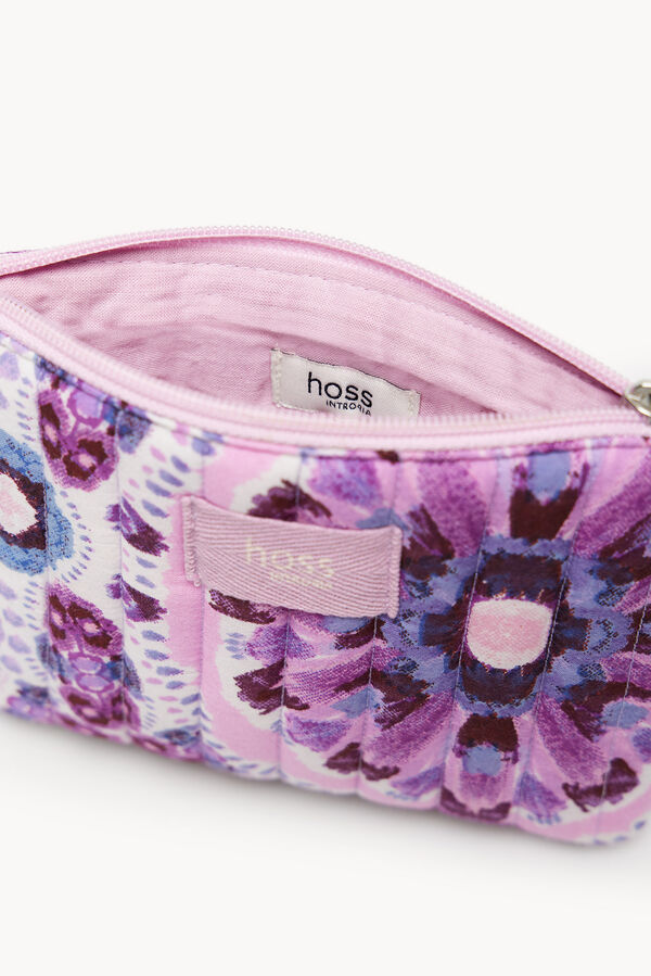Hoss Intropia Nora. Cartera de algod&oacute;n estampada Lila