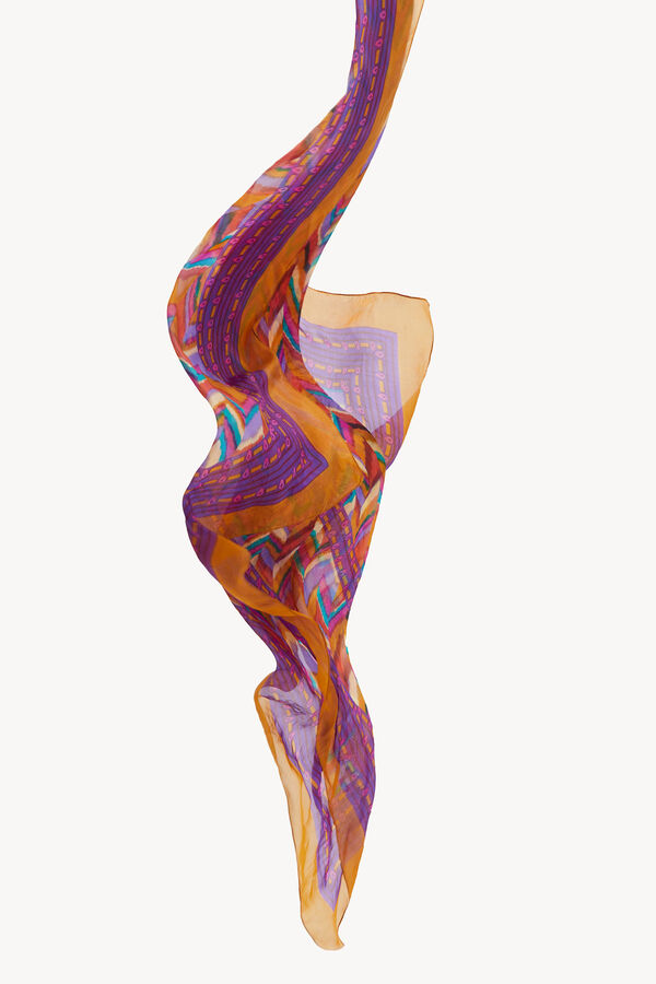 Hoss Intropia Paloma Fular de seda estampado Multicolor