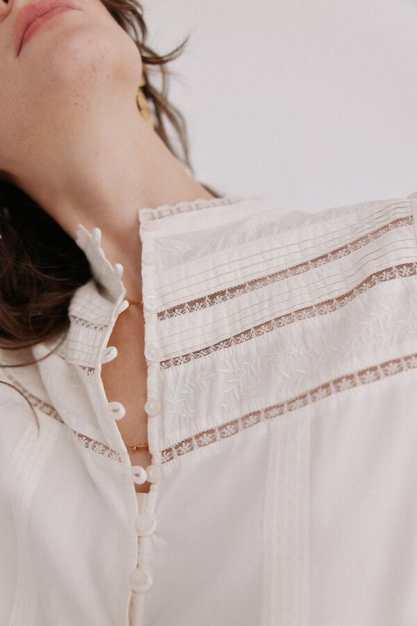 Hoss Intropia Romantic blouse Catherine Beige