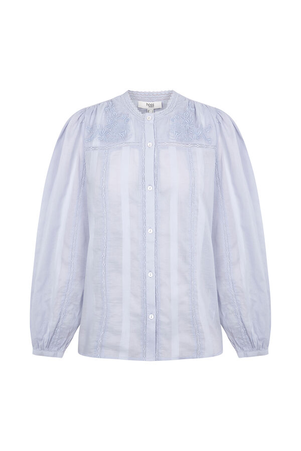 Hoss Intropia Clara. Blusa rom&aacute;ntica Azul