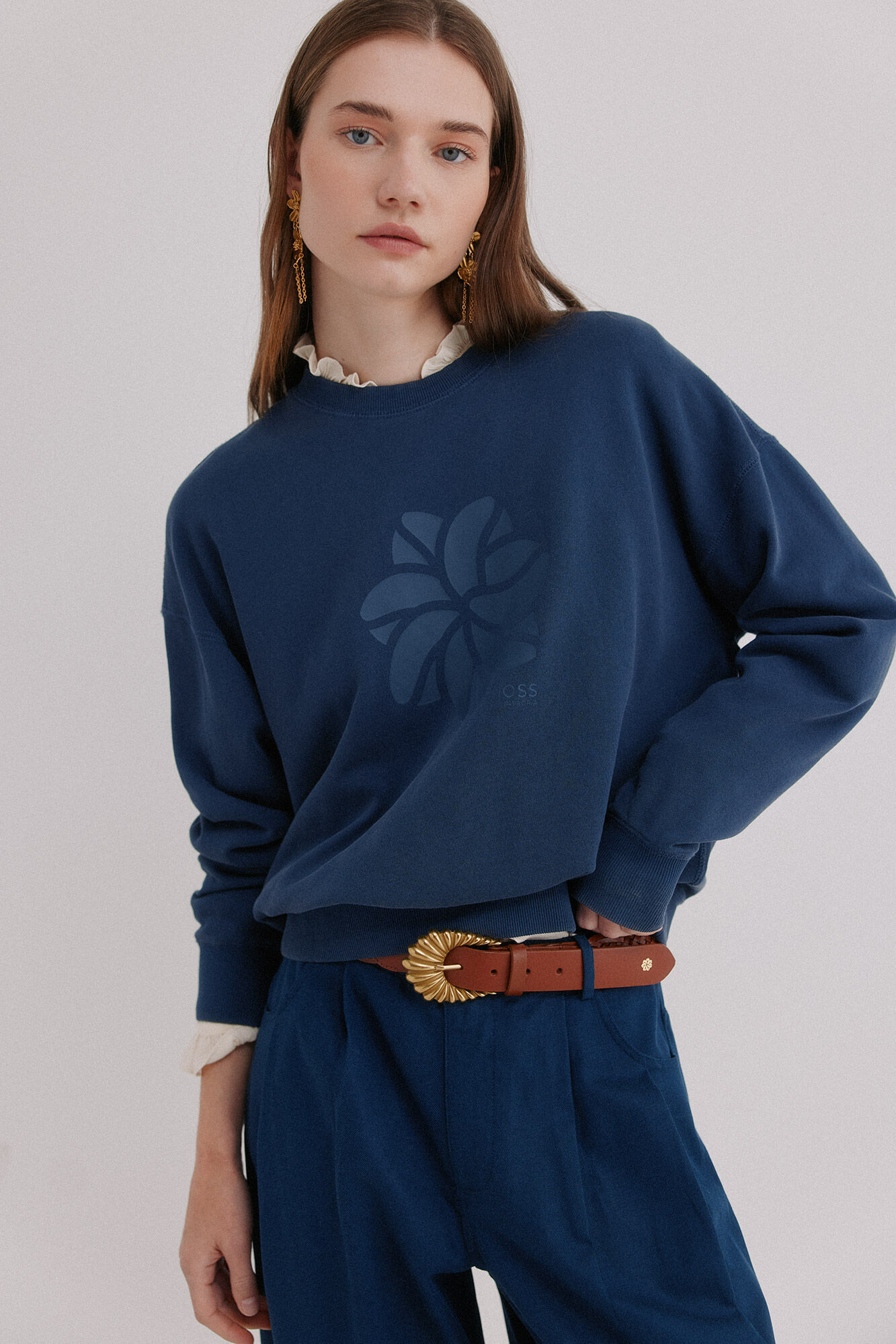 Hoss Intropia M&oacute;nica. Sudadera lavada