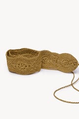 Hoss Intropia Micaela. Cinto crochet Dourado