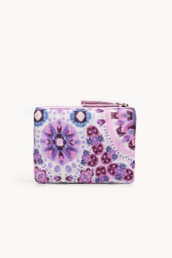 Hoss Intropia Nora. Cartera de algod&oacute;n estampada Lila