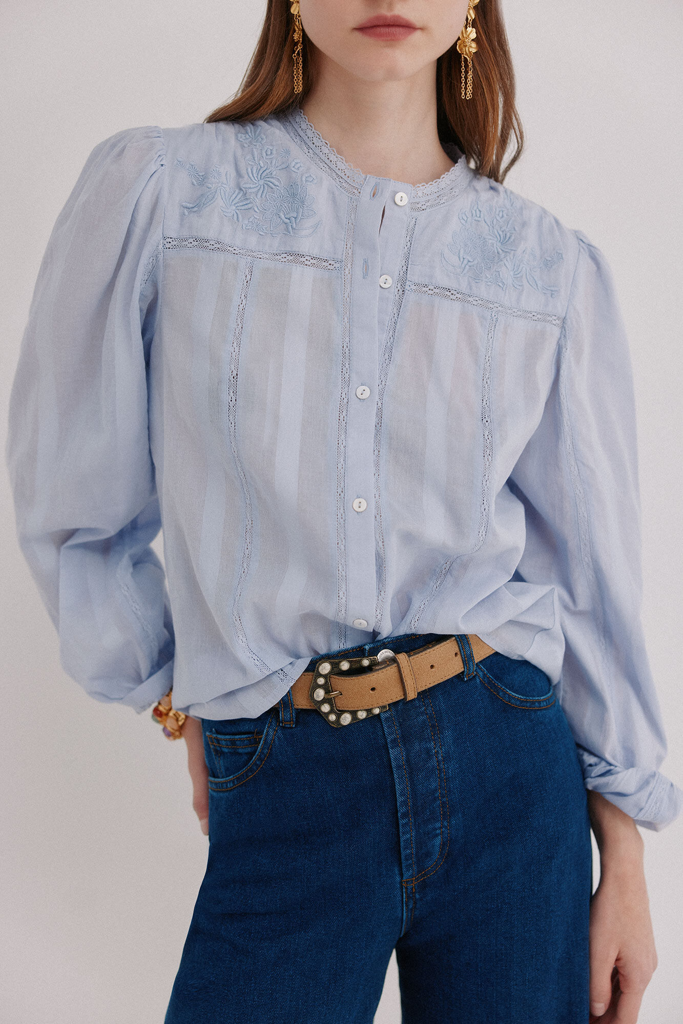 Hoss Intropia Clara. Blusa rom&aacute;ntica