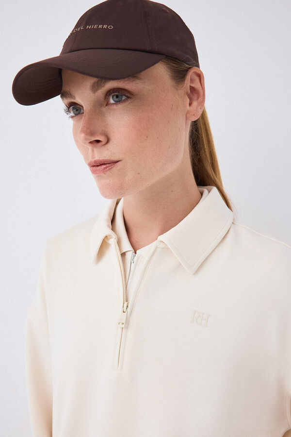 Pedro del Hierro Sweatshirt soft touch Ecru
