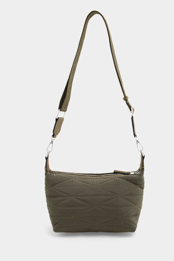 Pedro del Hierro Mala a tiracolo acolchoada em nylon Verde