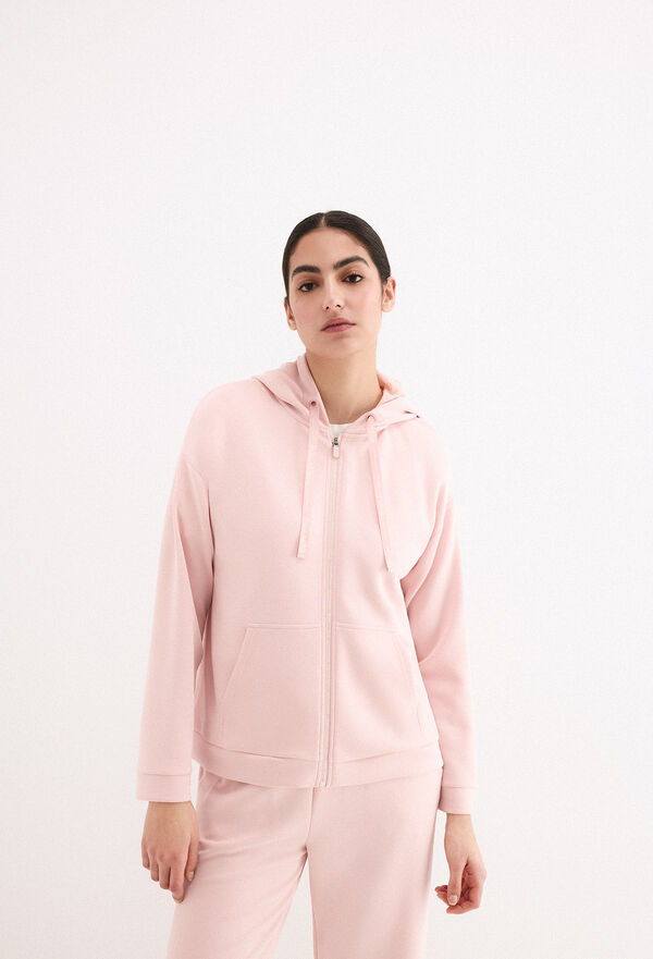 Pedro del Hierro Sweatshirt soft touch com capuz Rosa