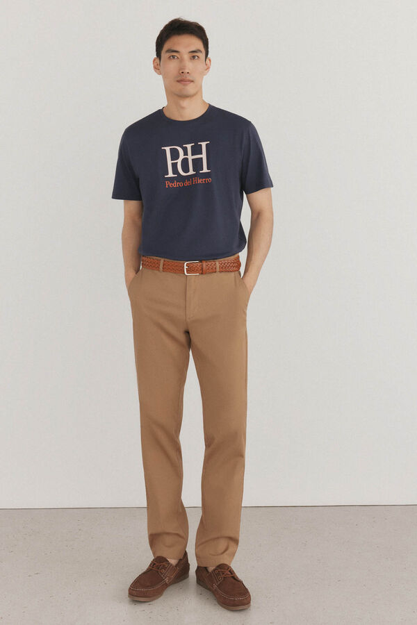 Pedro del Hierro Logo T-shirt Blue