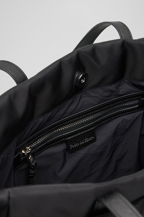 Pedro del Hierro Bolso tote bag nylon Negro