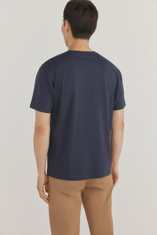 Pedro del Hierro Logo T-shirt Blue