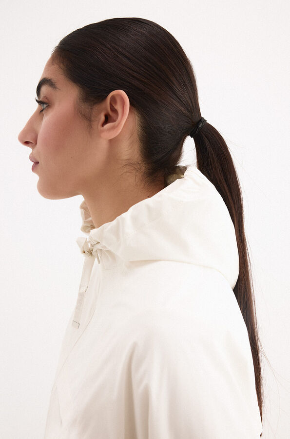 Pedro del Hierro Parka corta capucha Crudo