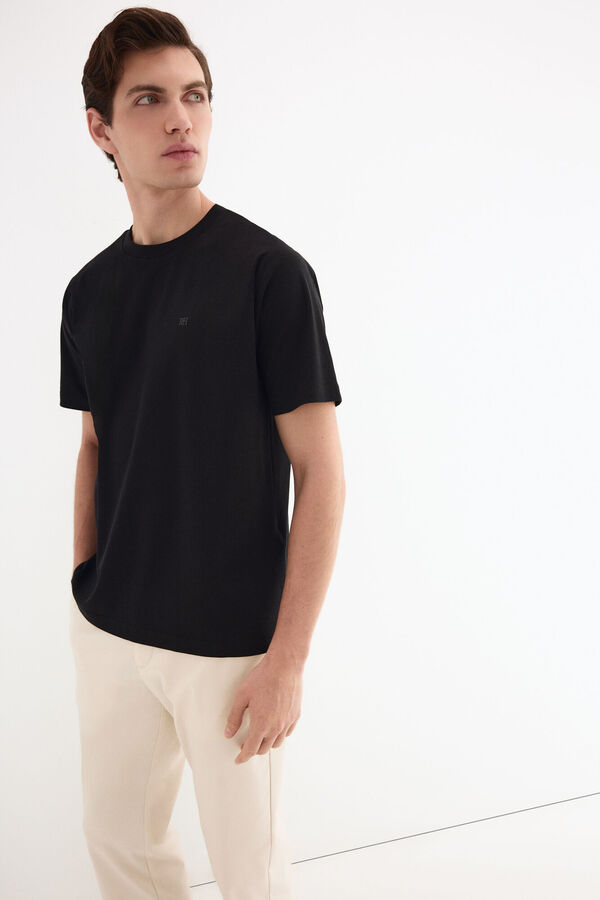 Pedro del Hierro T-shirt mercerizada Preto