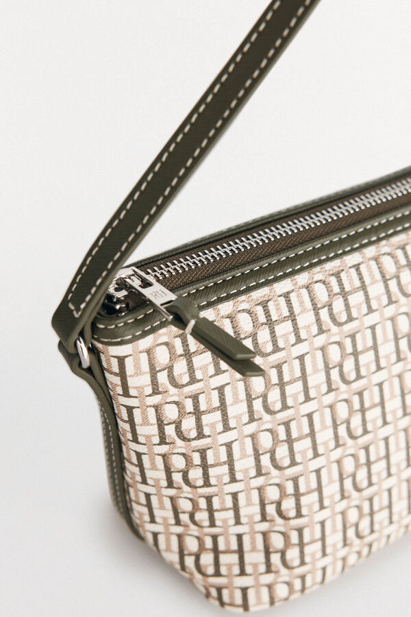 Pedro del Hierro Bolsa de ombro com monograma Verde