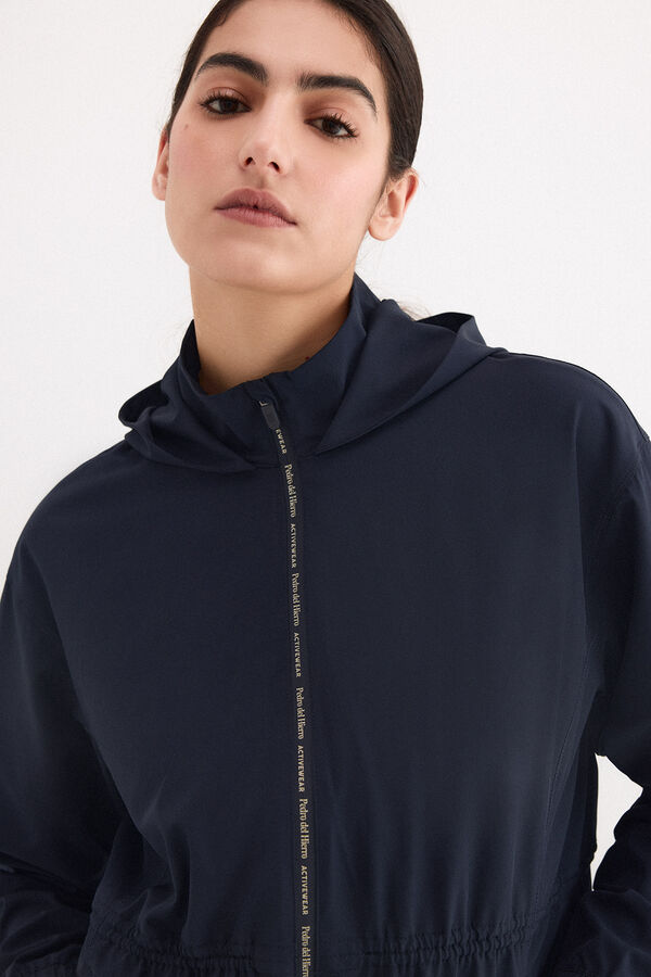 Pedro del Hierro Sudadera tejido t&eacute;cnico peplum Blue